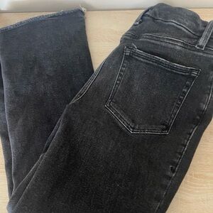 Good American Black Ankle Jeans